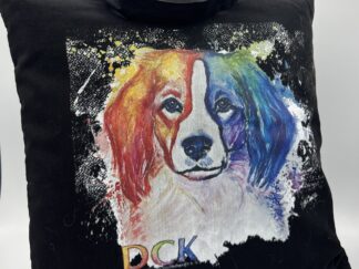 Baumwollbeutel Kurzhenkel DCK KOOIKERKUNST popart, schwarz