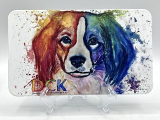 kleines Frühstückbrett / Schneidebrettchen DCK KOOIKERKUNST popart, weiß