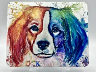 grosses Frühstückbrett DCK KOOIKERKUNST popart, weiß